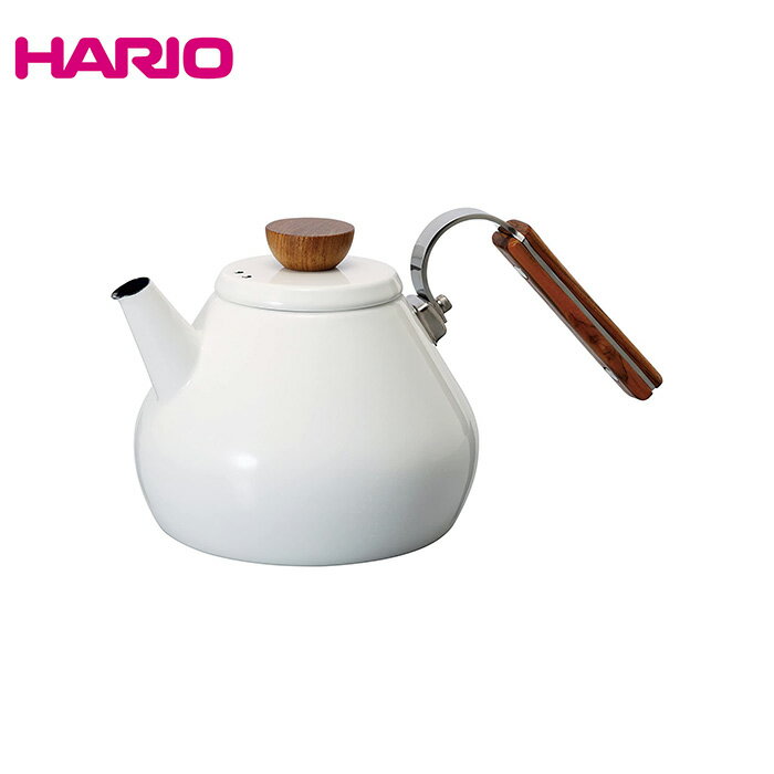 HARIO ハリオ　Bona Tea Kettle ボナ・琺瑯ティーケトル　BTK-80　ホワイト｜キッチン用品 調理ツール 直火・IH対応 　ティーーポット ..