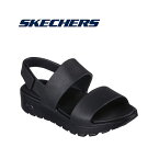 SKECHERS(スケッチャーズ) SKECHERS ARCH FIT FOOTSTEPS-DAY DREAM 111380 BBK ブラック | レディース サンダル シューズ インソール ストラップ |