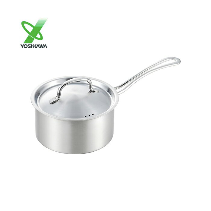 Ih Incompatible - ヨシカワ COOK CHEF クックシェフ 片手鍋 16cm( YJ3694) / 18cm( YJ3695) | IH対応・ガス火対応 蓋付き |