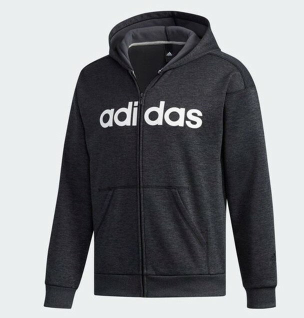 アディダス adidas FAT24 リニアロゴ スウェット フルジップパーカー ブラック