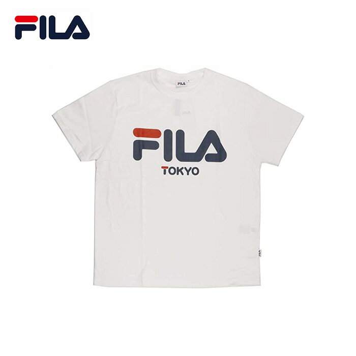 Rakuten - FILA (フィラ) FM5190　半袖Tシャツ ｜ロゴ 人気 有名 ブランド 白 ホワイト 赤 レッド スポーツ おそろい ｜