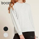 BOODY (ブーディ) ウィークエンド クルーネック プルオーバー レディース 女性 大人 長袖 カジュアル ソフト シンプル 快適 リラックス サステナブル...