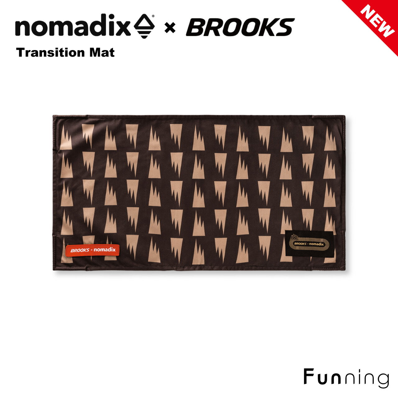 Other - 【エントリーで10倍!5/9 20:00-5/16 1:59】【nomadix × BROOKS】ノマディックス ブルックス トランジションマット 着替えマット 防水 速乾 軽量 リサイクル素材 砂がつきにくい トライアスロン ランニング キャンプ アウトドア 正規品