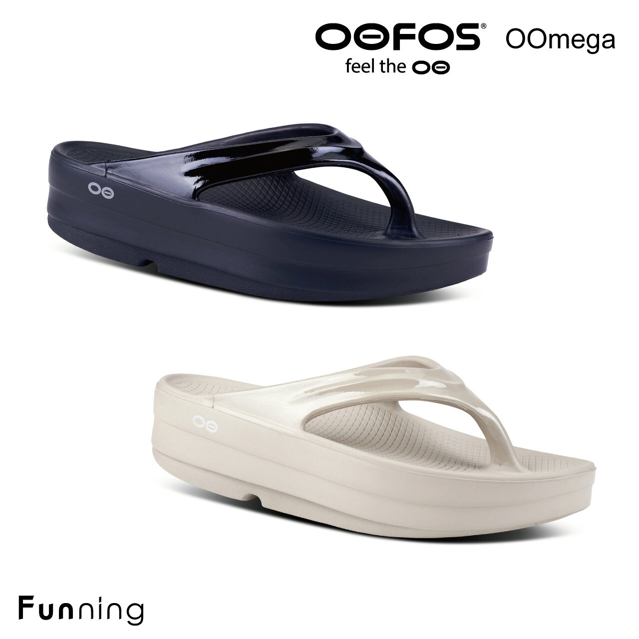 OOFOS ウーフォス OOmega（ウーメガ）厚底サンダル リカバリーサンダル トングサンダル レディース 女性 衝撃吸収 スポーツサンダル ランニング ヨガ スポーツ ビーチ オフィス 室内 快適サンダル 歩きやすい 軽量 痛くない ギフト【国内正規品】【送料無料】