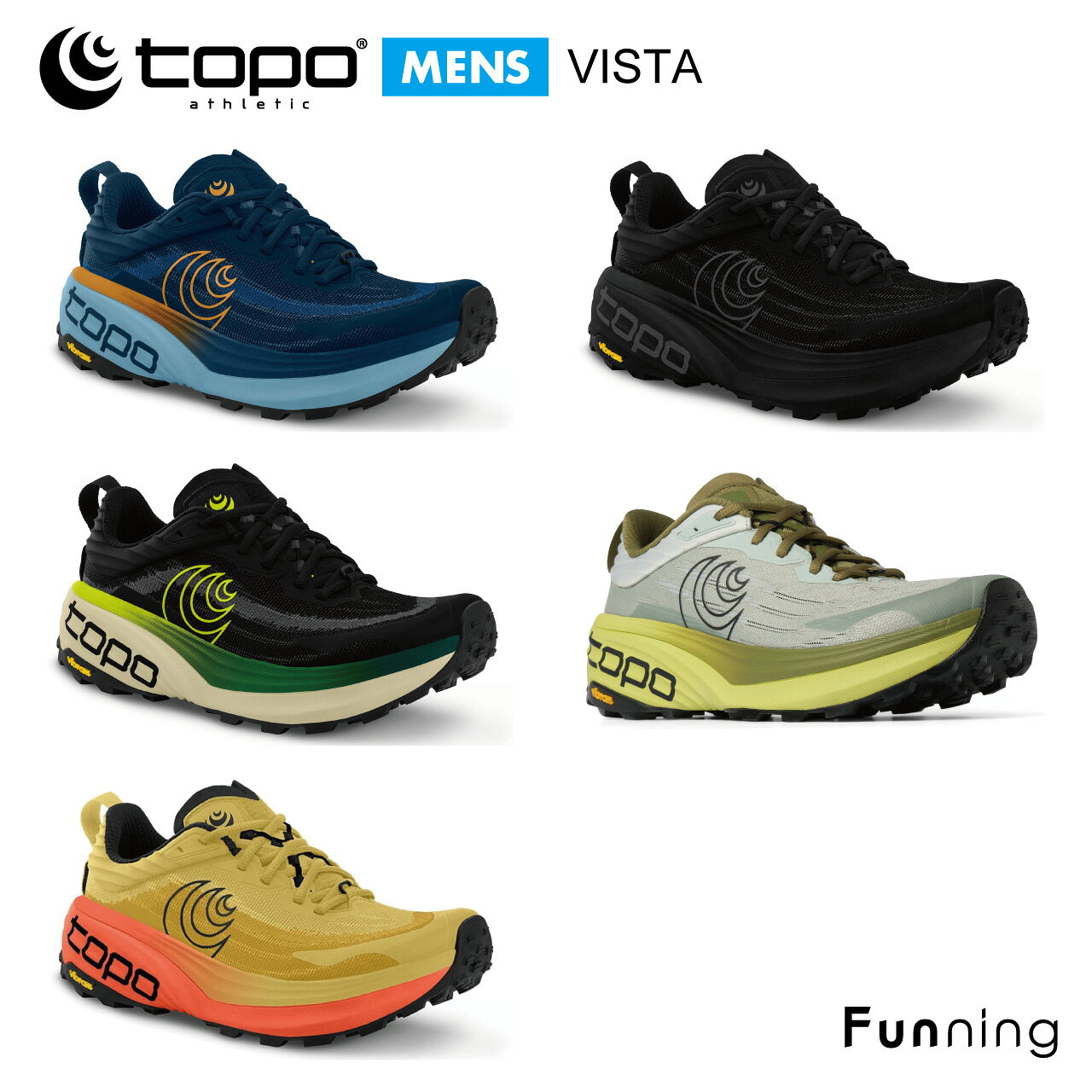 Topo Athletic トポ アスレチック VISTA (ビスタ) トレイルランニングシューズ メ...