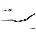 【436】 Φ22.2mm レトロGP ブラック ハンドル 黒 ハンドルバー 幅66cm 高さ4cm 22.2パイ バーハンドル 汎用 バイクハンドル (CHE...