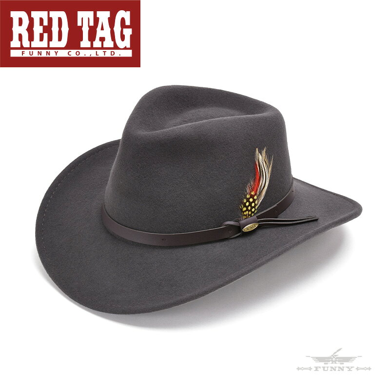【★RED TAG★】 【期間限定SALE】 SCALA フェルトハット【DF6／DAKOTA／GREY】 ウエスタン カウボーイハット カウガールハット カントリー アウトドア ウール ハット 帽子 フェルト クラッシャブル 撥水 メンズ レディース 男女兼用 スカラ アウトレット 20241204