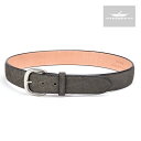 【FUNNY公式ストア】 1-1/2 ストレート アーチトップ エレファント GRAPHITE ベルト バックル 革ベルト レザー 本革 象革 ゾウ革 グレー ...