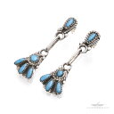 【FUNNY公式ストア】ズニ族 George Gasper ターコイズ クラスター ピアス スターリングシルバー シルバー925 天然石 トルコ石 レディース ...