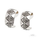 【FUNNY公式ストア】 ナバホ族 Nova Ashley ハーフフープ ピアス スターリングシルバー 925 キャッチ シンプル メンズ レディース ユニセッ...