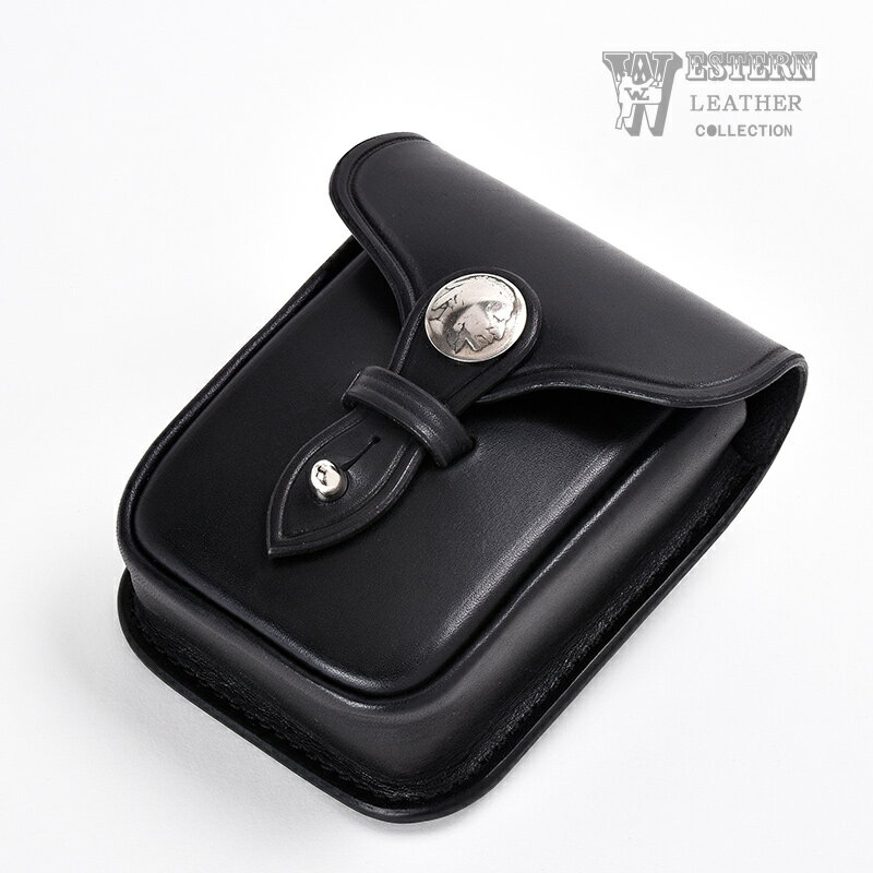 FUNNYȥ 쥶 ٥ȥݡ ԥ֥å BELT POUCH BLACK  ܳ 쥶  ɥ ǥإå iQOS Х Ф  󥱡 ٥ եˡ FUNNY WESTERN LEATHER