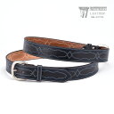 【FUNNY公式ストア】 ウエスタンレザー 1-1/2 ステッチベルト ブラック STITCH BELT BLACK 牛革 本革 黒 ベルト バックル 送料無料 ファニー FUNNY WESTERN LEATHER