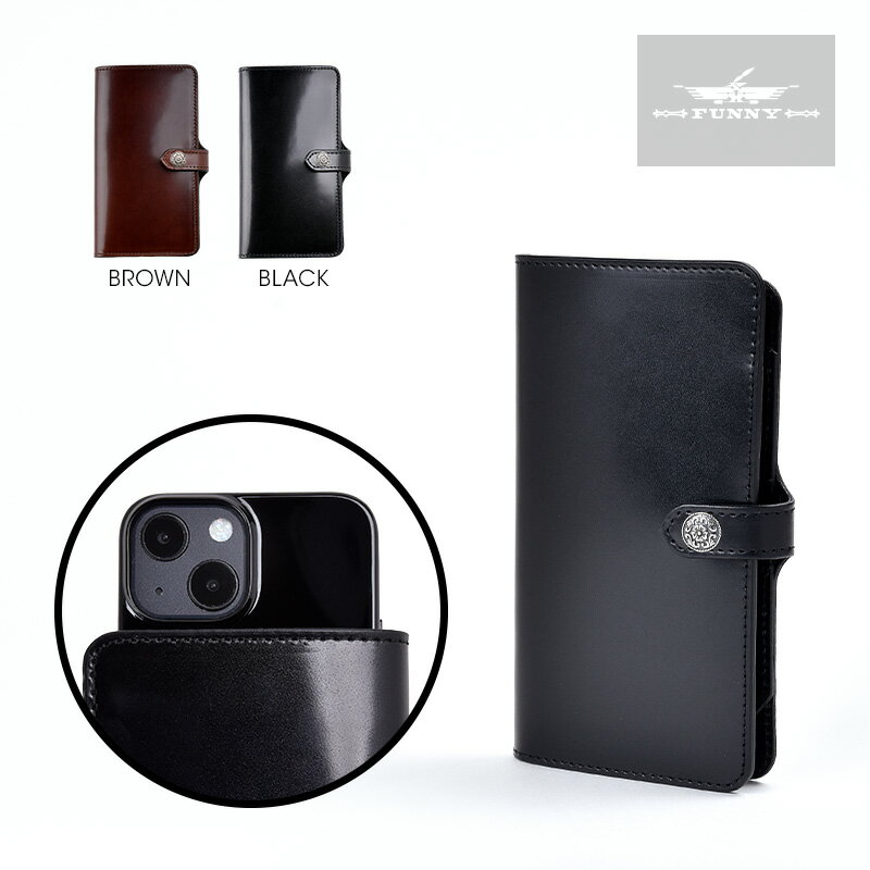 【FUNNY公式ストア】 iPhone se 第3世代 第2世代 12mini 13mini x xs 8 ファニー スマートフォンブック スプラット 【Sサイズ】 コードバン スマホケース iPhone12 iPhone13 ケース 手帳型 TPU 本革 牛革 カードホルダー iPhoneケース 彼氏 プレゼント ギフト 馬革