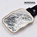 【FUNNY公式ストア】 【MONTANA SILVERSMITHS】 モンタナ シルバースミス バックル 860 ホタテ ウエスタンバックル エングレーブ ベルト メンズ レディース 男女兼用 プレゼント ギフト 送料無料 【FUNNY】 ファニー