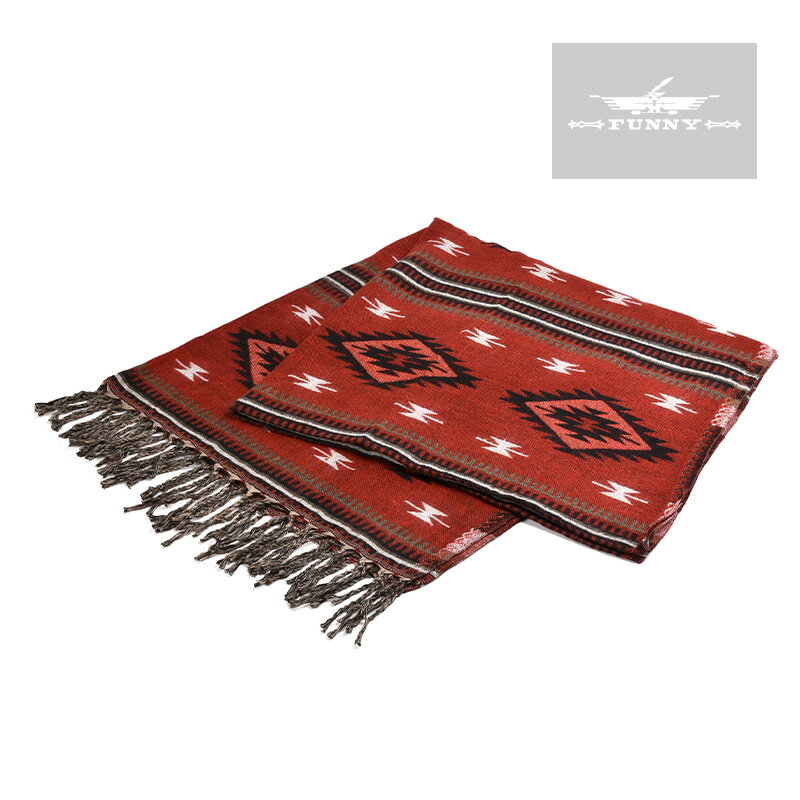 【FUNNY公式ストア】 エルパソ ショール Southwest Style Shawl C3フリンジ 防寒 大判 プレゼント ギフト El Paso Saddleblanket FUNNY