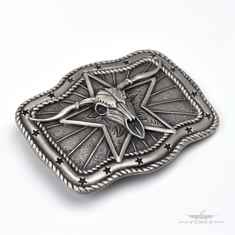 【FUNNY公式ストア】インポート バックル ロングホーン [1.5インチ] バックル ウエスタン カウボーイ カウガールベルト メンズ レディース 男女兼用 プレゼント ギフト