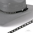 【FUNNY公式ストア】 M&Fウエスタン ラインストーン付き ハットバンド 【Crystal Rhinestone Hatband/#0246401】ハットバンド アパレル小物 雑貨 ファッション メンズ レディース ウエスタン 本革 FUNNY ファニー