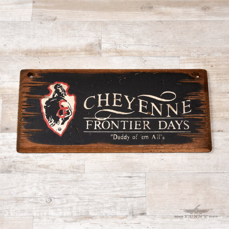 【FUNNY公式ストア】OLD WEST SIGNS サインボード [CHEYENNE] 看板 インテリア ウエスタン カウボーイ インテリア雑貨 誕生日 プレゼント ギフト FUNNY