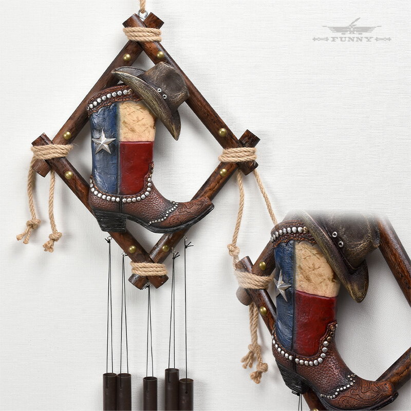 FUNNYȥRAINBOW TRADING ƥ֡ ɥ㥤 [TEXAS BOOT WINDCHIMERA8247] ĥ꡼...
