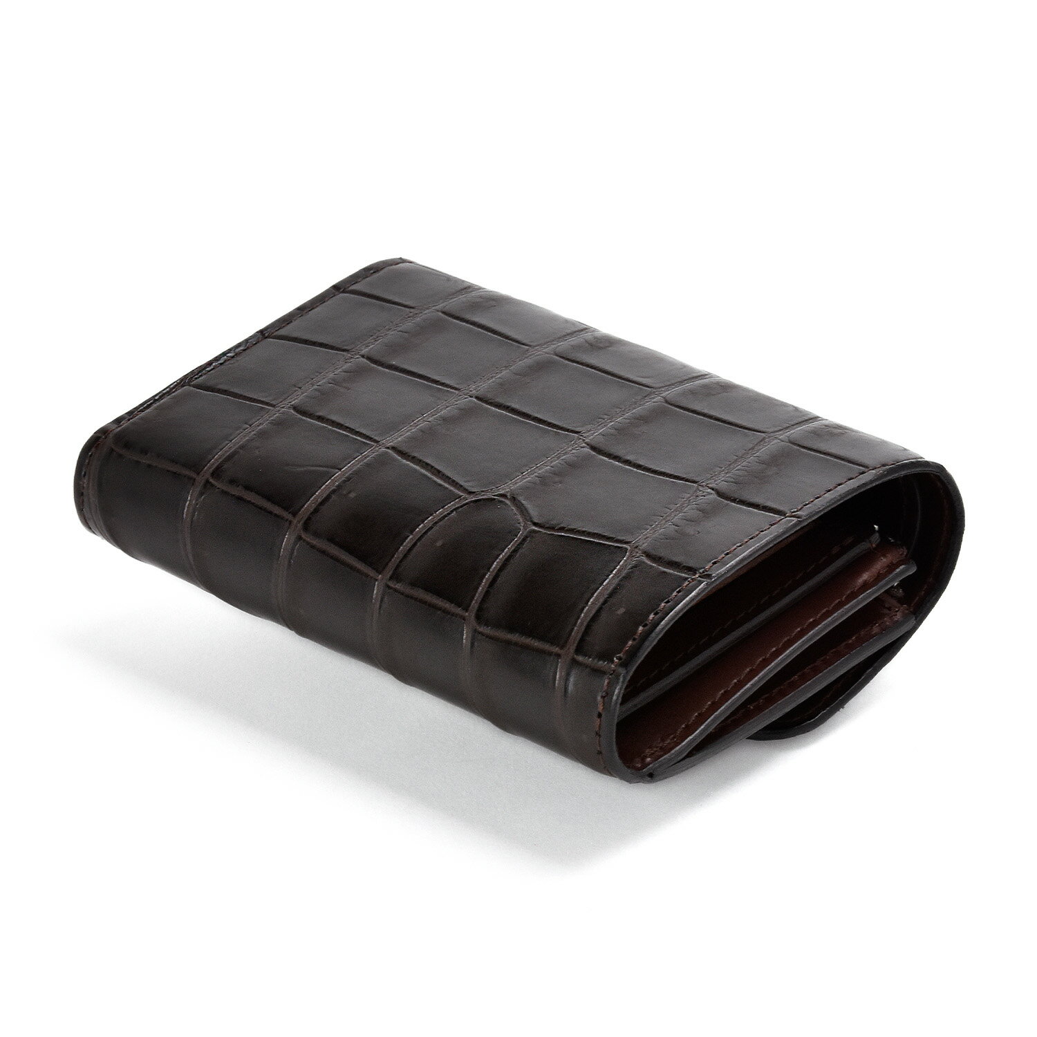 【FUNNY公式ストア】 コスモ ポロサスクロコダイル ボディ ファニー 財布 二つ折り財布 二つ折り ビルフォード コンパクトウォレット メンズ レディース 男女兼用 ユニセックス 本革 鰐革 ワニ革 黒 茶 シンプル コンパクト 大容量 小銭入れ カードケース プレゼント ギフト