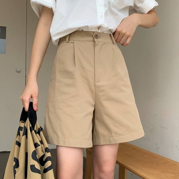 ハーフパンツ キュロット ボトムス ショート ショート丈 セミフレア かわいい 大人可愛い きれいめ シンプル カジュアル 大人 おしゃれ 大人可愛い 大人女子 こなれ感 ラフ メンズライク ボーイッシュ スポーティー ネイビー 無地 春