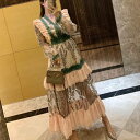 ワンピース 長袖 花柄 シースルー メッシュ ロングドレス ロング丈 マキシ マキシ丈 袖あり フリル かわいい 大人可愛い きれいめ 大人 上品 おしゃれ お洒落 大人可愛い 大人女子