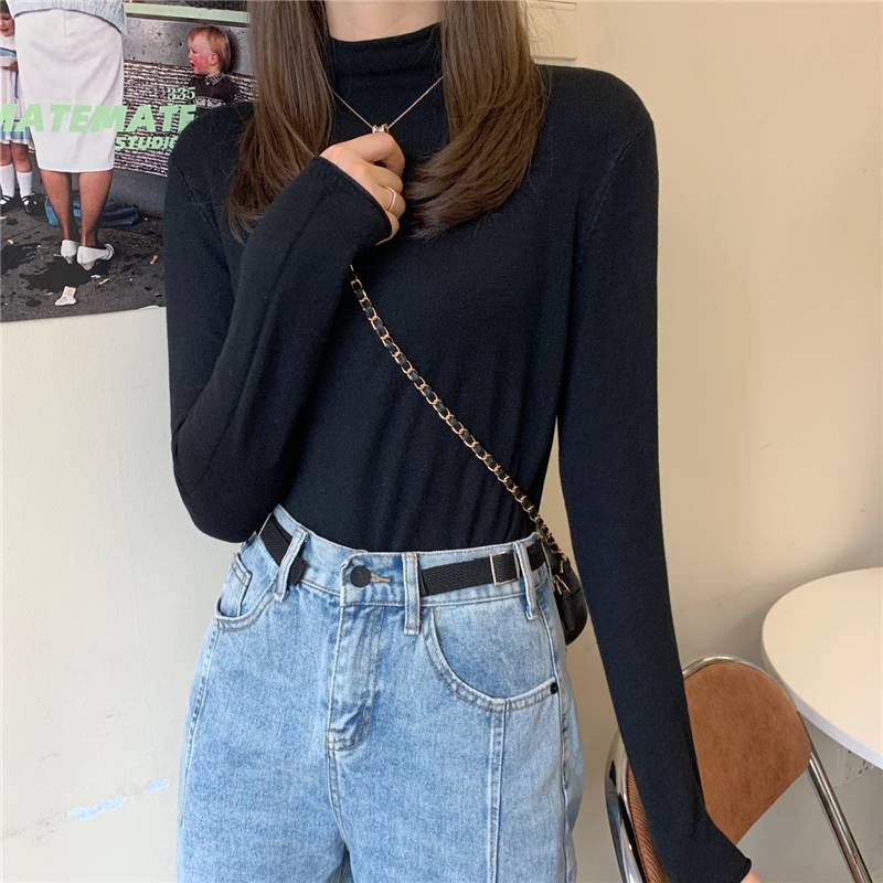 ハイネック ニット トップス レディース 送料無料 8色 セーター ニュアンスカラー プルオーバー シンプ..