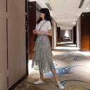レディース ティアード ドット スカート ボトムス ミモレ ハイウエスト ウエストゴム 薄手 伸縮性 かわいい おしゃれ ラブリー キュート ガーリー 透け感 存在感 水玉 ベージュ ブラック