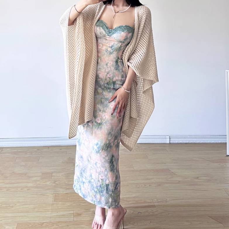 レディース スカート ワンピース ドレス サスペンダードレス ロングスカート ロング 袖なし ノースリーブ スリム 細身 ストレート フェミニン ファスナー 薄手 かわいい 大人可愛い きれいめ シンプル カジュアル 上品 おしゃれ かっこいい レトロ