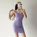 【FunnyBunny】 レディース ワンピース ニット ミニ 膝上 ノースリーブ お出かけ キュート ナチュラル ストリート カジュアル シンプル 無地 ラウンドネック ショッピング おしゃれ 大人可愛い かわいい きれいめ ラブリー オールシーズン フェミニン
