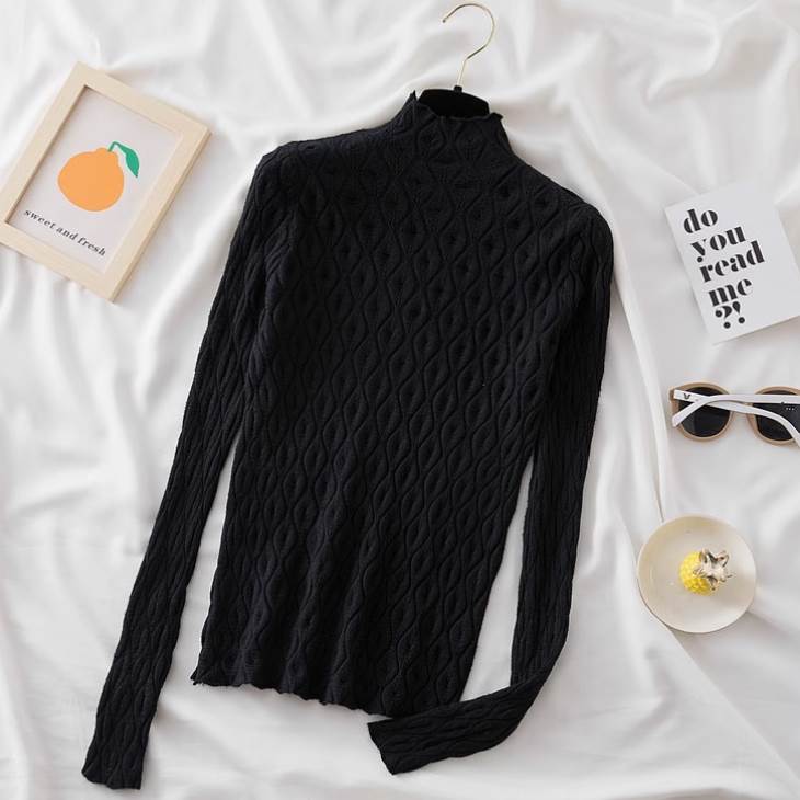 【FunnyBunny】 レディース トップス ニット セーター プルオーバー ショート レトロ シンプル カジュ..