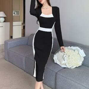セクシー胸開きデコルテレディースワ...