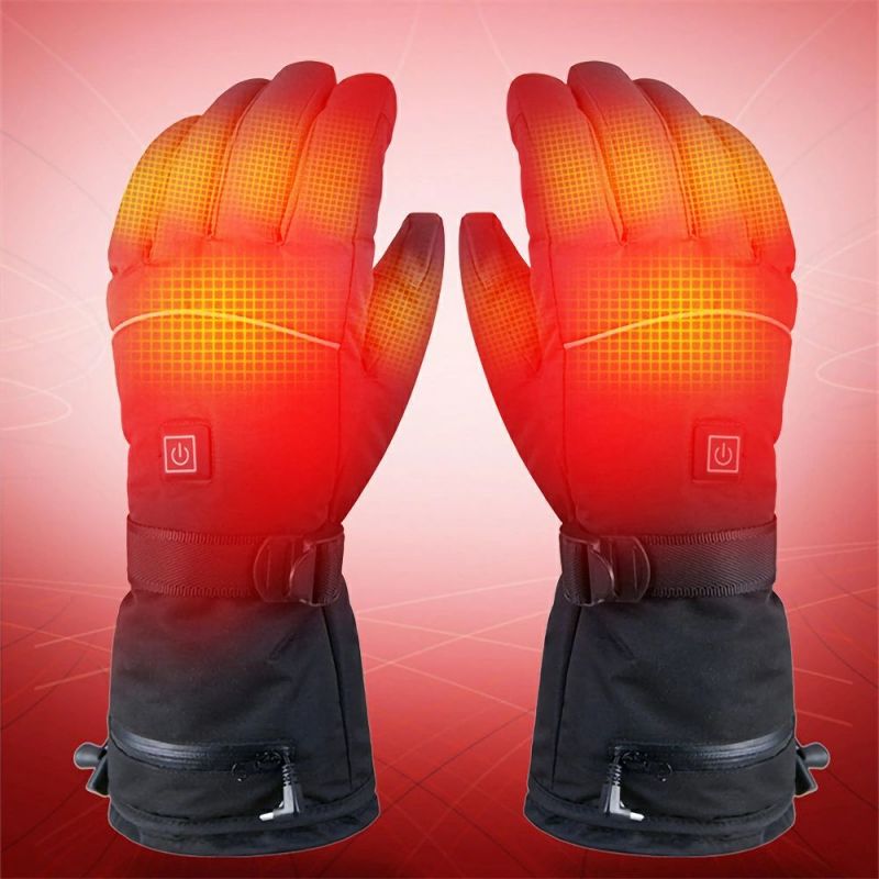 電熱グローブ 電熱手袋 ヒートグローブ 男女兼用スマホ対応 バイク 防寒 発熱 防水 防風 保温 インナー 登山 作業 レディース メンズ おすすめ