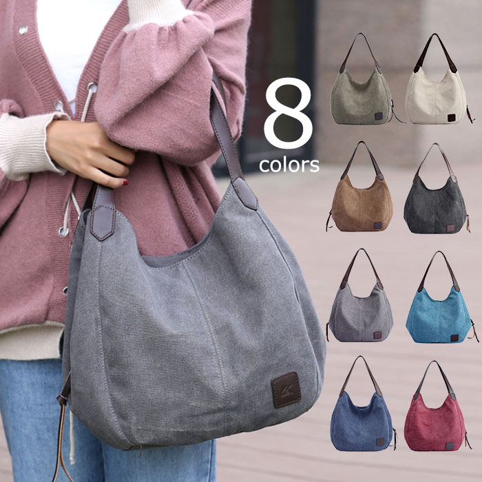 【10倍ポイント】トートバッグ レディース キャンバス キャンバスバッグ キャンバス生地 無地 春夏秋冬 シンプル おしゃれ カジュアル オールシーズン 大人女子 ホワイト 白 ブルー 青 紺 ネイビー ブラック 黒 キャメル 母の日 JOLNN