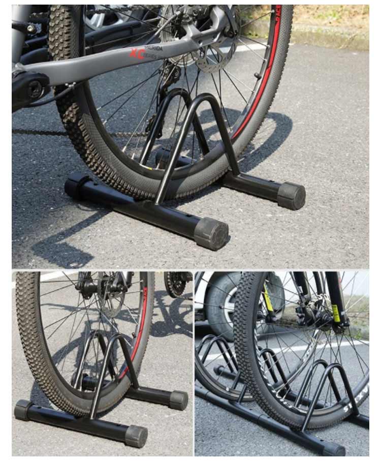 自転車スタンド 1台用 屋外 盗難防止 転倒防止 強風 ブラック 自転車 スタンド 1台...