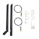 WiFi アンテナ RFケーブル ブラケット セット [m2 m.2 intel BE200 AX210 AX200 9260 7260 WiFi などに de...