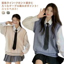 JK制服 セーター 制服 スクールセーター レディース ノースリーブ 秋 Vネック スクール 学生服 ライン入り ニット ゆったり 春 ニットベスト 高校生 大きいサイズ 女子 中学生 冬 学生服 通学 スクールベスト 無地 可愛い ベージュ グレー(4)