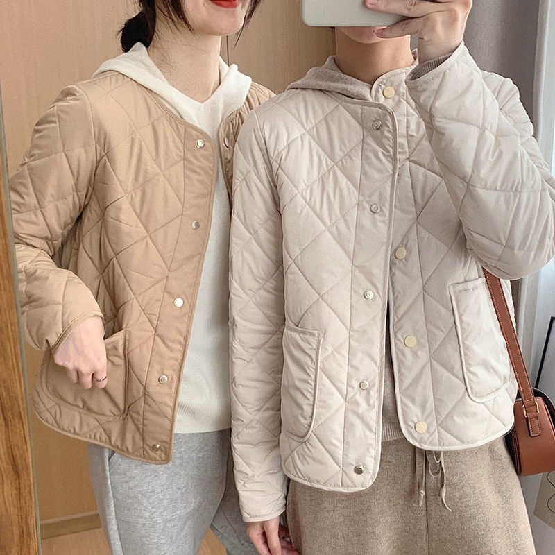 暖かい 羽織り 中綿 レディース アウター キルティングコート ジャケット 長袖 シンプル 大きいサイズ 軽量 普段使い 通勤 通学 学校 暖かい 防寒 秋コーデ 冬コーデ ポケット ルームウェア 部屋着