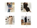 ニットワンピース レディース カシミヤタッチニット 長袖 Vネック ロング ゆったり ワンピース きれいめ Vネック 快適 あったか 体型カバー