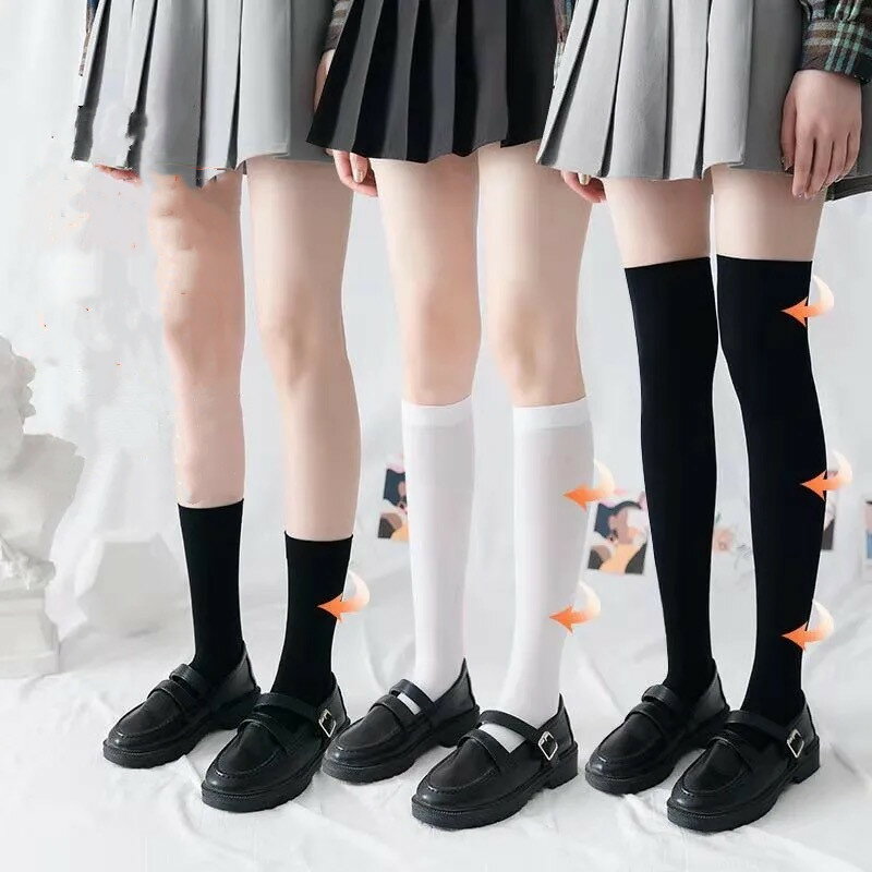 丈さ選べる！靴下 ソックス ミドル丈ソックス ニーハイソックス オーバーニーハイソックス ショートソ..