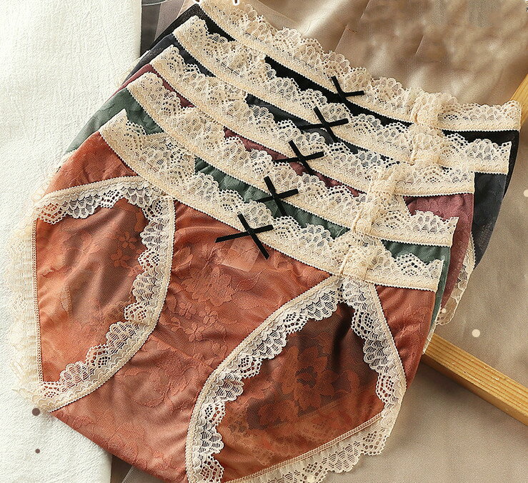 全5色!レース ショーツ パンティ レースショーツ レディース シームレス パンツ 抗菌 通気性抜群 薄手 なめらか 柔らか ストレッチ ひびきにくい レディー...