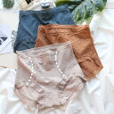 ショーツ レディース 大きサイズ レースショーツ 抗菌加工 パンティ ハイウエストショーツ 腹ほそ 女性用 下着 インナー ナイトウェア ハイウエスト 可愛い ...