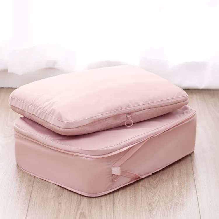 2個セット 圧縮 トラベルポーチ 旅行用圧縮袋 圧縮バッグ トラベルポーチ 圧縮 バッグ ファスナー 圧縮 50％ 空間節約 衣類仕分け 収納ポーチ 衣類 旅行用 衣類旅行圧縮 旅行用 便利グッズ 出張 軽量 整理用 便利旅行圧縮バッグ