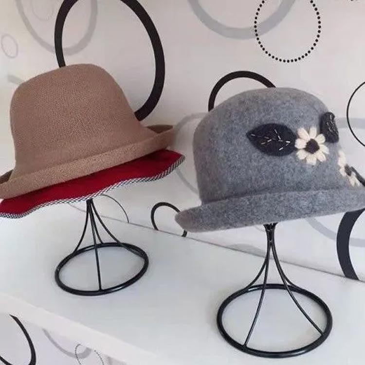 帽子 スタンド ウィッグ ディスプレイ 店舗 ショップ 什器 DIY 手作り 個人 販売 フリマ 撮影 掛け 置き 収納 軽量 おしゃれ インダストリアル デザイン インテリア ハンガー 黒 白 銅 アイアン ブラック ホワイト ブロンズ レディース メンズ ビンテージ