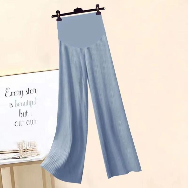 アイスシルク マタニティ パンツ ワイド パンツ 春 夏 おしゃれ マタニティパンツ ワイドパンツ プリーツパンツ レディース ストレートパンツ ロングパンツ 妊婦 ゆったり 産後 産前 薄手 カジュアル かわいい マタニティウェア M L XL 2XL 3XL