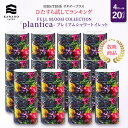 ＜MBS/TBS系 サタデープラス「ひたすら試してランキング」1位獲得商品＞FULL BLOOM COLLECTION「plantica」プレミアムシャワートイレット 4ロールダブル［4ロール×20パック］ 【 ティッシュ トイレットペーパー 日用品 まとめ買い 保湿 高級 国産 ギフト 】