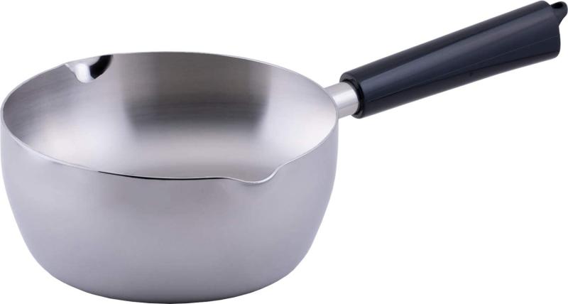 宮崎製作所(Miyazaki Seisakusho) オブジェ ゆきひら鍋 14cm アルミコア 日本製 5年 IH対応 軽量 OJ-61