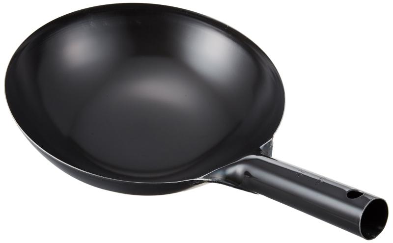 EBM 鉄ブルーテンパー プレス 中華片手鍋