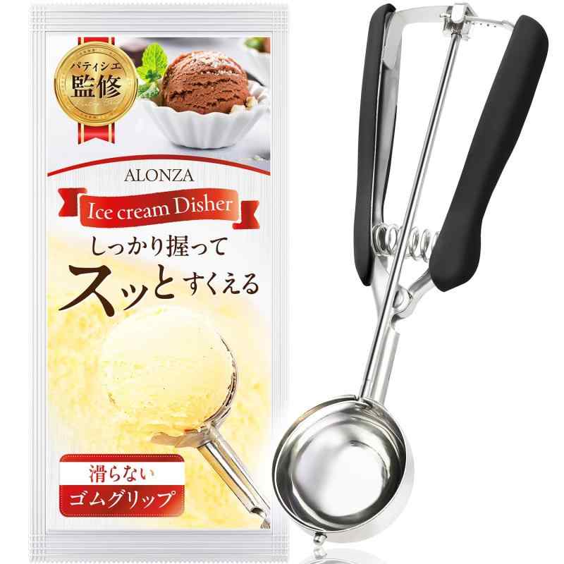 アイスクリームディッシャー 【パティシエ監修】 ディッシャー アイスディッシャー アイススプーン2本..