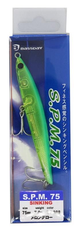Bassday(バスデイ) ペンシルベイト S.P.M 75mm 7g メロングロー GG-388 ルアー